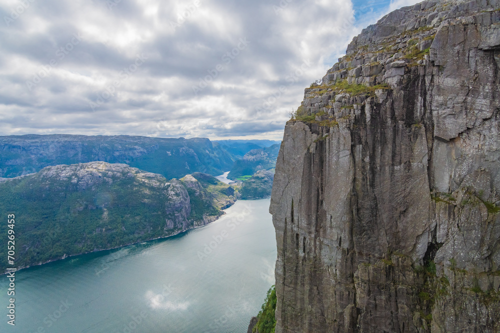 Landscape of the Preikestolen (Norway)