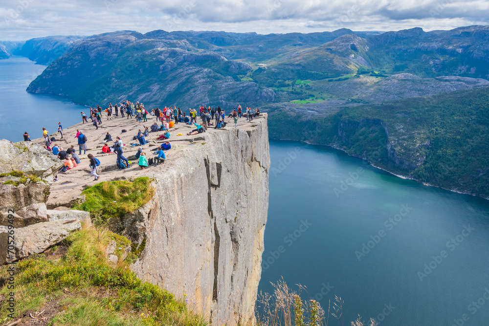 Landscape of the Preikestolen (Norway)