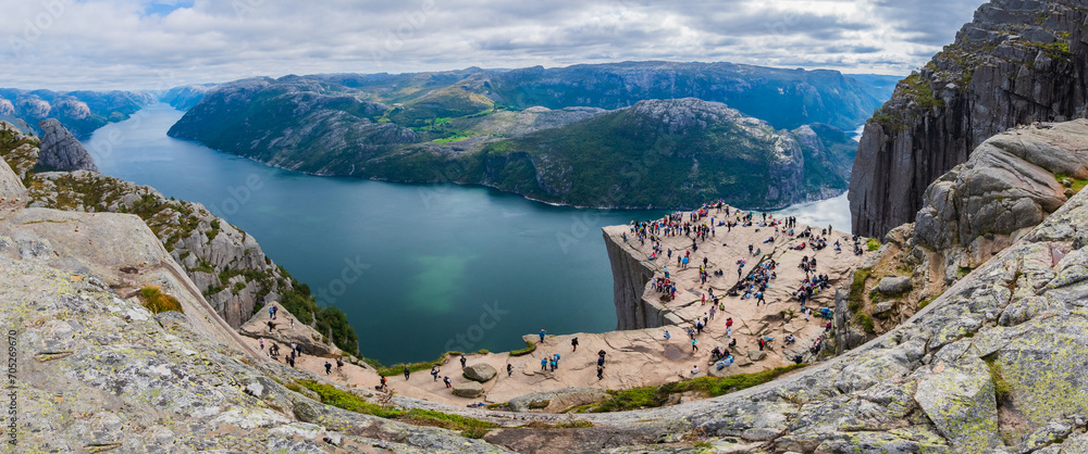 Landscape of the Preikestolen (Norway)