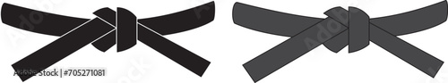 illustration of a silhouette of a taekwondo black belt vector martial arts karate kickboxing