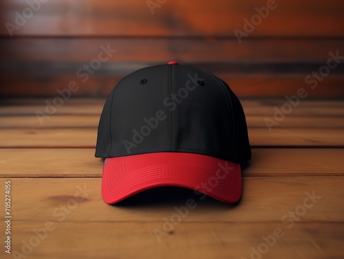 Wallpaper Mural Trendy Baseball Cap Mockup for Sports and Streetwear - AI Generated Torontodigital.ca