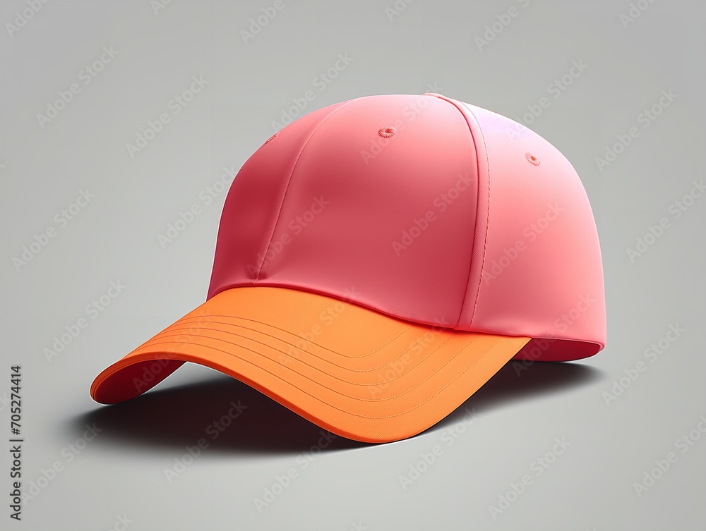 Fototapeta premium Trendy Baseball Cap Mockup for Sports and Streetwear - AI Generated