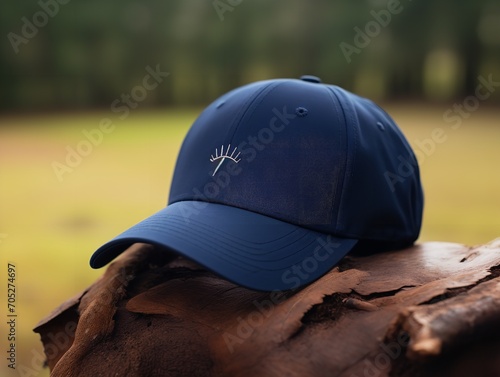 Wallpaper Mural Trendy Baseball Cap Mockup for Sports and Streetwear - AI Generated Torontodigital.ca