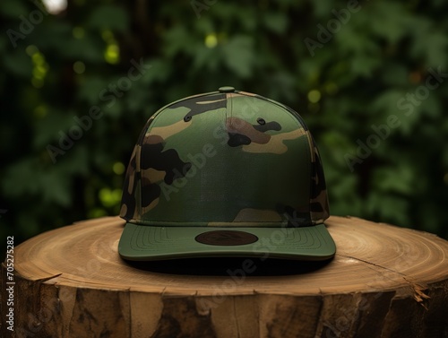 Trendy Baseball Cap Mockup for Sports and Streetwear - AI Generated