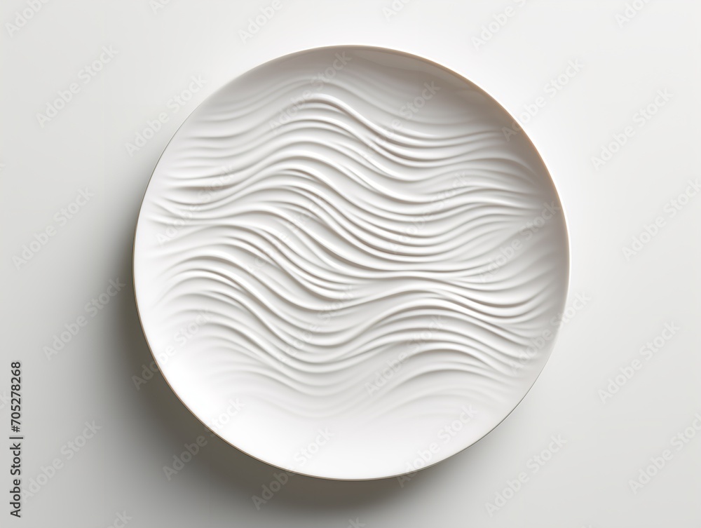 Elegant Ceramic Plate Mockup for Dining and Decor - AI Generated Elegant Ceramic Plate Mockup for Dining and Decor - AI Generated