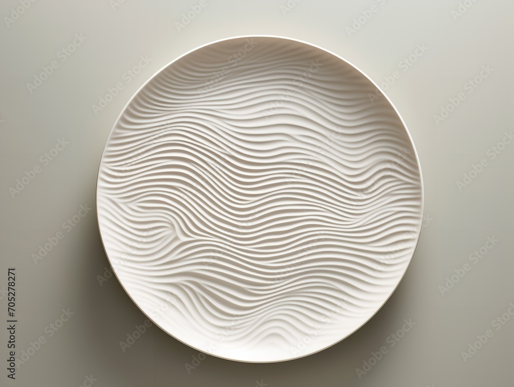 Elegant Ceramic Plate Mockup for Dining and Decor - AI Generated Elegant Ceramic Plate Mockup for Dining and Decor - AI Generated