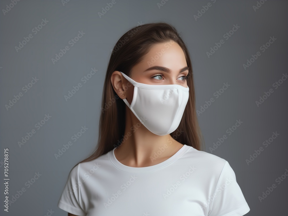 Protective Face Mask Mockup for Health and Safety - AI Generated Protective Face Mask Mockup for Health and Safety - AI Generated