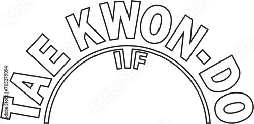 illustration of a silhouette of a taekwondo black logo vector martial arts karate kickboxing
