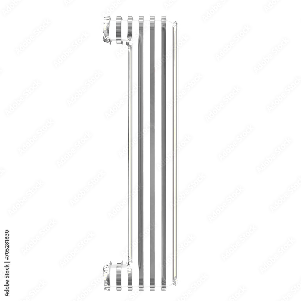 White symbol with gold vertical ultra thin straps White symbol with gold vertical ultra thin straps