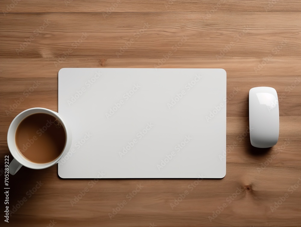 Ergonomic Mouse Pad Mockup for Comfortable Computing - AI Generated Ergonomic Mouse Pad Mockup for Comfortable Computing - AI Generated