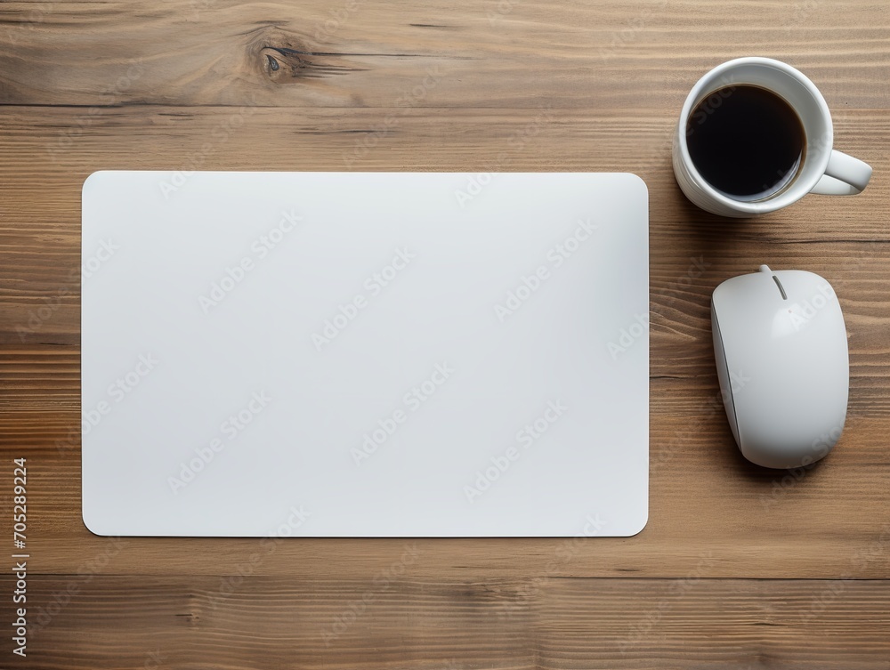 Ergonomic Mouse Pad Mockup for Comfortable Computing - AI Generated Ergonomic Mouse Pad Mockup for Comfortable Computing - AI Generated