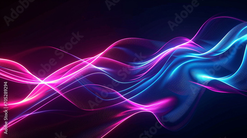 Abstract Dark Background Featuring Mesmerizing Waves Image Background © Ruwan