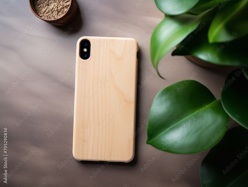 Sleek Phone Case Mockup for Smartphone Protection - AI Generated Sleek Phone Case Mockup for Smartphone Protection - AI Generated