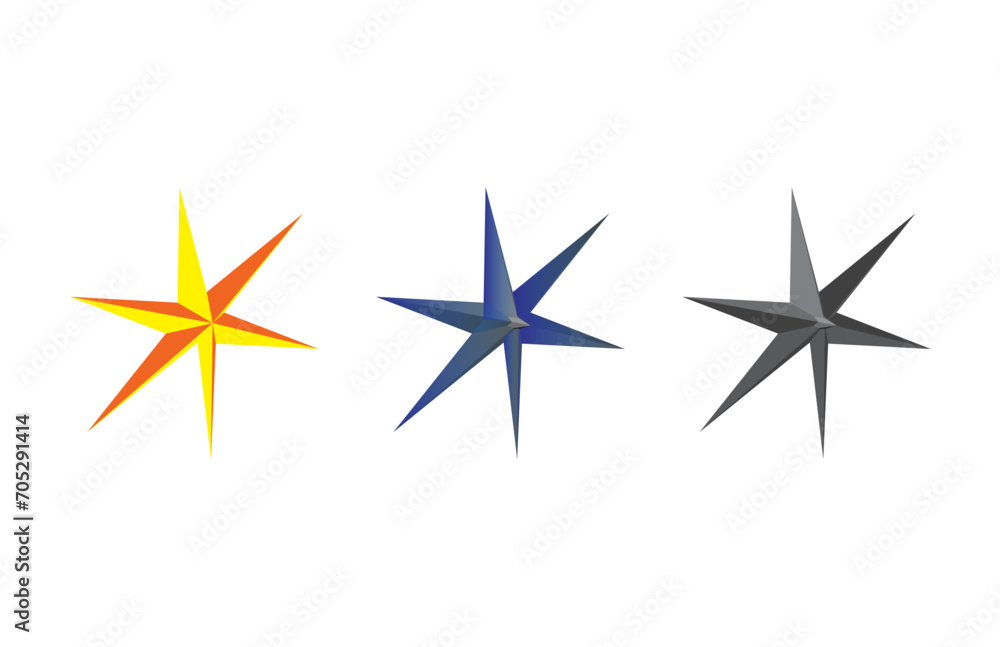 3d render of stars