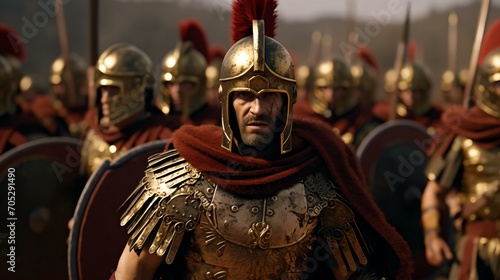 roman soldiers in formation