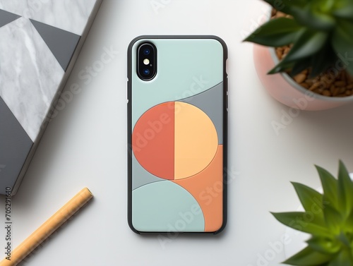 Sleek Phone Case Mockup for Smartphone Protection - AI Generated photo