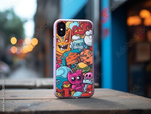 Sleek Phone Case Mockup for Smartphone Protection - AI Generated