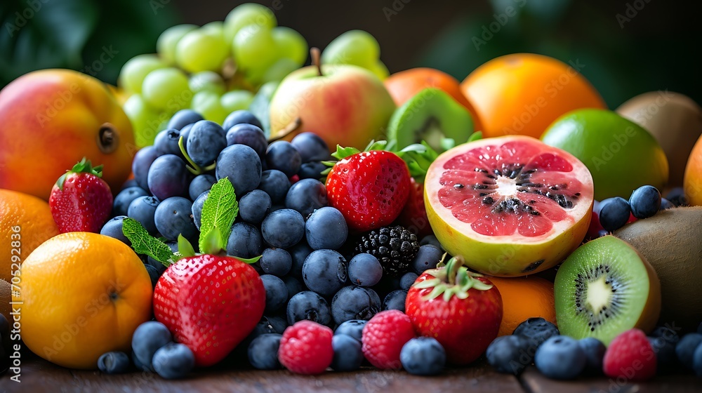 Overview of various fruits Overview of various fruits