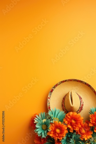 Cinco de Mayo holiday background, sombrero