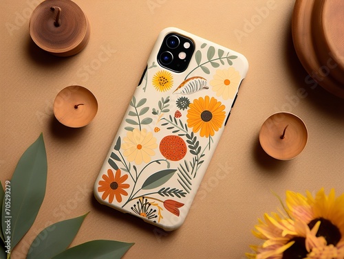 Sleek Phone Case Mockup for Smartphone Protection - AI Generated photo