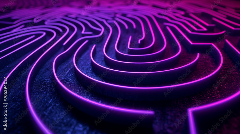 Neon Circles And Lines Merging Into An Intricate Maz Capture Technology Wallpaper Neon Circles And Lines Merging Into An Intricate Maz Capture Technology Wallpaper