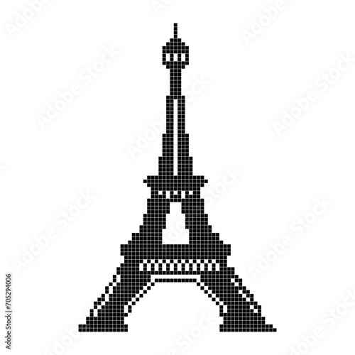 eiffel tower, Paris, Elf Pixel Tower