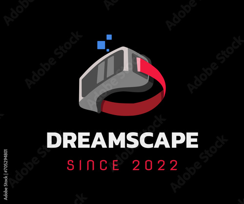 Virtual Reality VR Game Company Logo photo