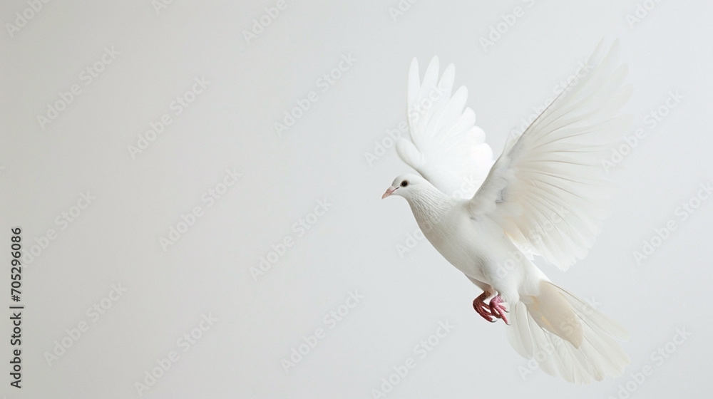 Obraz premium White dove in flight
