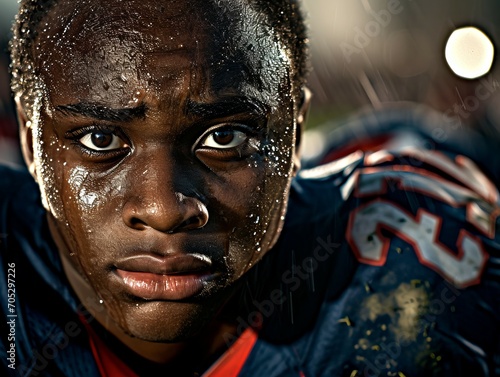 Field of Intensity: A Running Back's Tenacious Charge