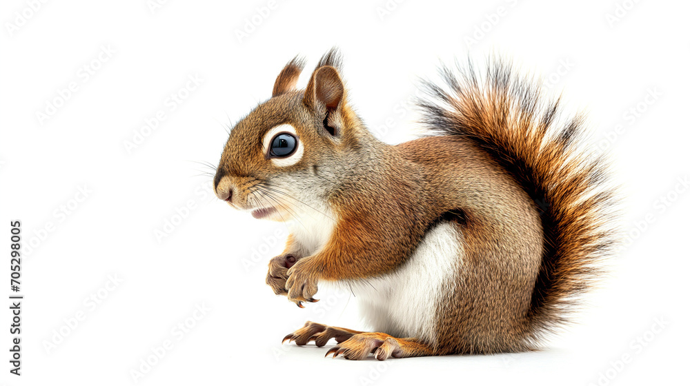 squirrel on a white background squirrel on a white background