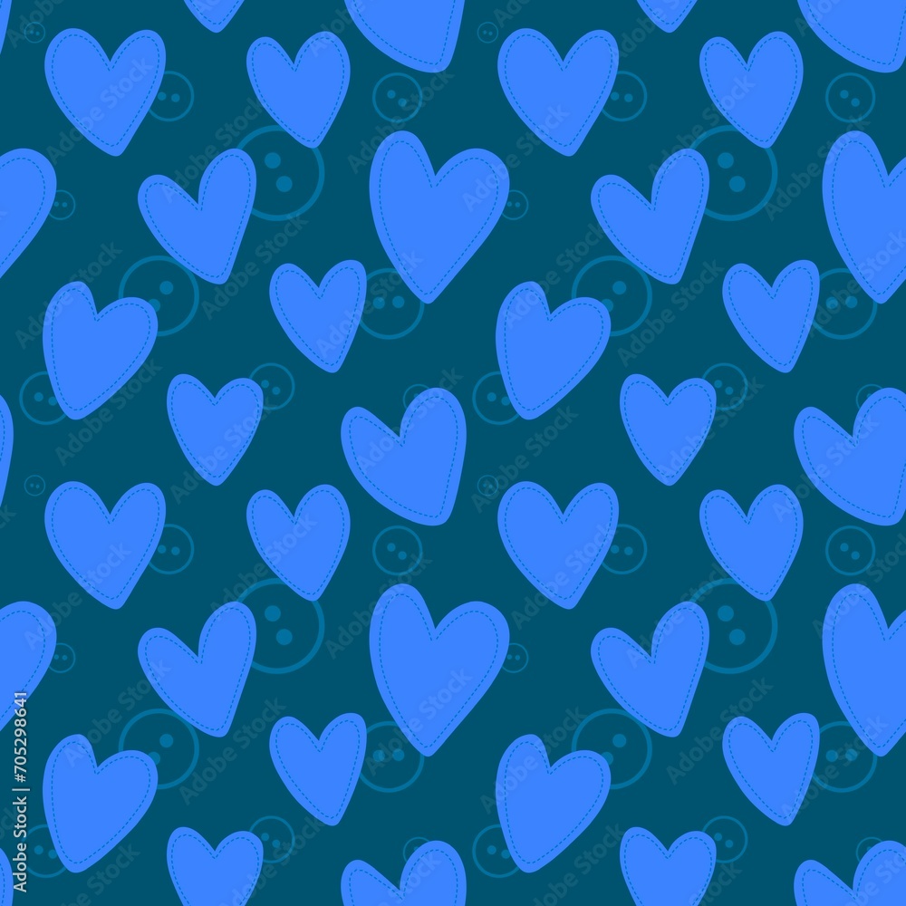 Cartoon retro hobbies seamless buttons and scissors pattern for wrapping paper and fabrics and linens Cartoon retro hobbies seamless buttons and scissors pattern for wrapping paper and fabrics and linens