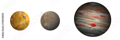 Jupiter and moons