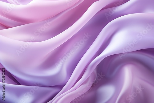 Gradient purple silk fabric with smooth folds