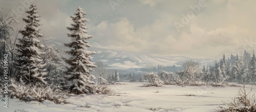 Winter landscape without details © Emin