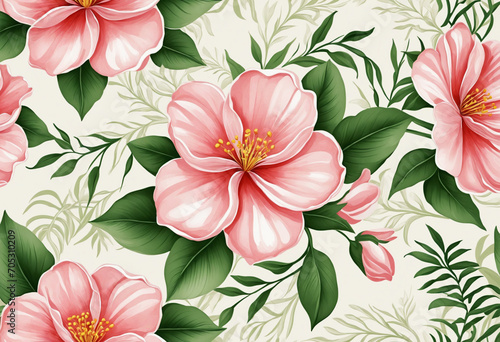 Stunning 3D floral wallpaper
