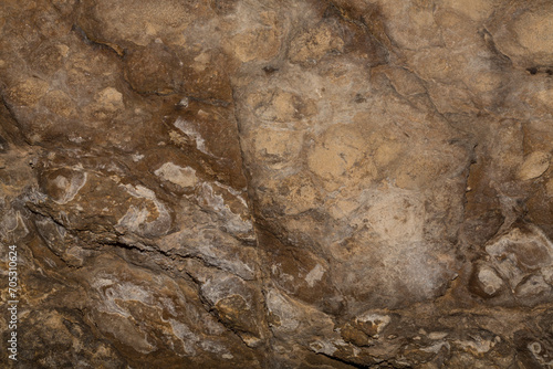 Speleology. The Bacho Kiro cave, Dryanovo, Bulgaria. Stalactite, and stalagmite speleothem formations. photo