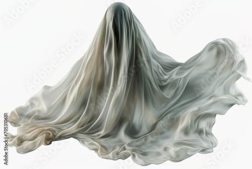 ghost figure covered with white cloth © Adobe Contributor
