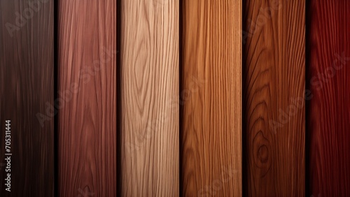 Paleta diversa de texturas de madeira para design de interiores photo