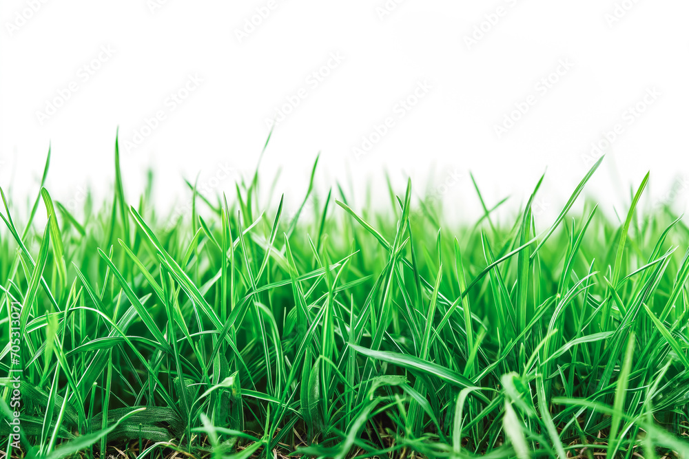 fresh spring green grass on white background fresh spring green grass on white background