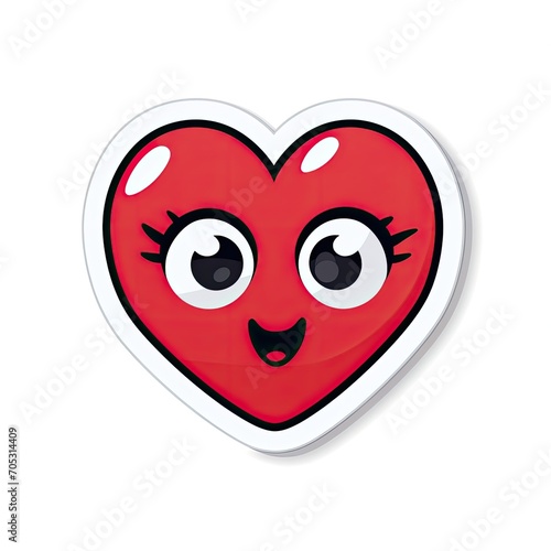 Goofy Heart Sticker Charact...