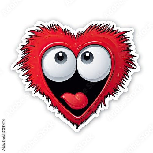 Goofy Heart Sticker Charact...