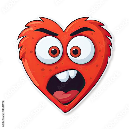 Goofy Heart Sticker Charact...