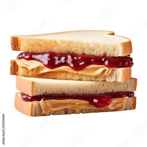 BUTTER_JELLY_SANDWICH isolated on white and transparent background