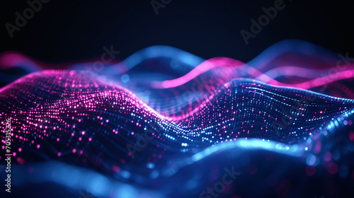 Abstract Dark Background Featuring Mesmerizing Waves Image Wallpaper