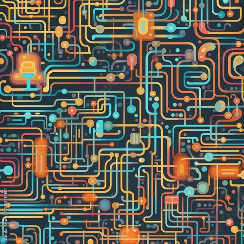 An electrical network diagram