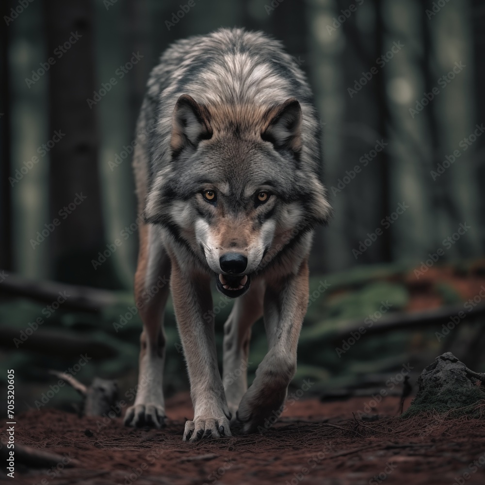 Wolve in the forest