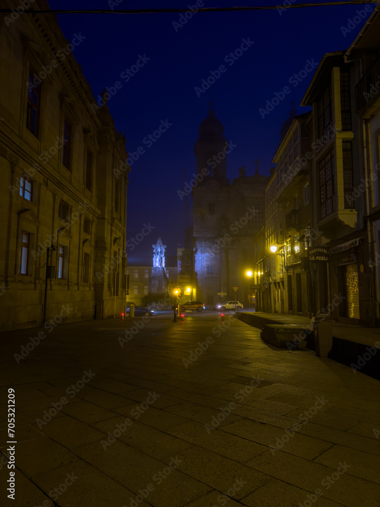 Mystical Evening: The Luminous Path to the Tower