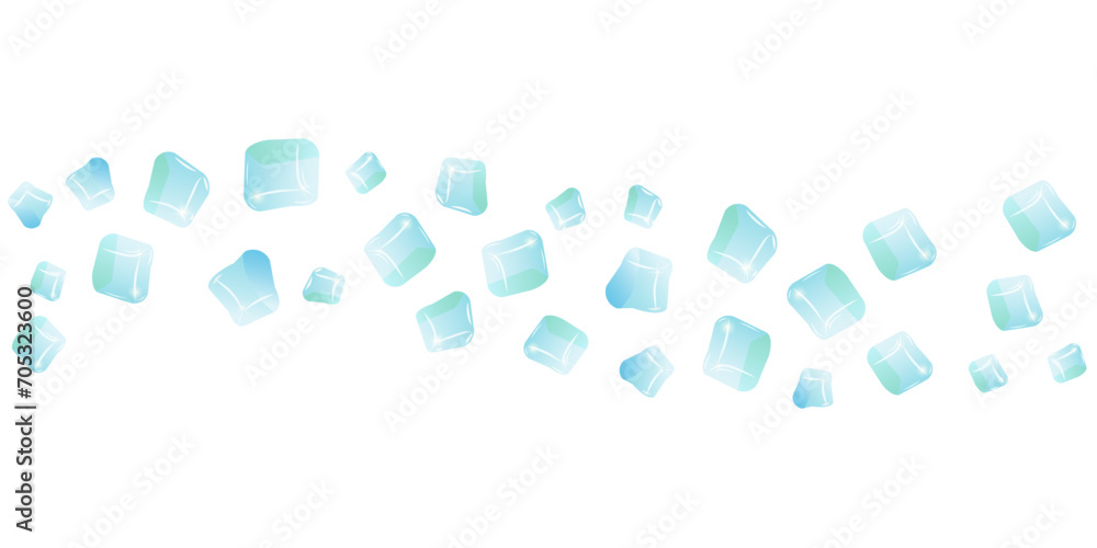 Transparent glass cube shapes in realistic style. Poster, banner, and social media design. Vector illustration. Transparent glass cube shapes in realistic style. Poster, banner, and social media design. Vector illustration.