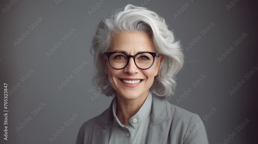 Beautiful middle-aged women smile