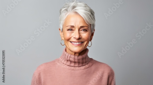 Beautiful middle-aged women smile photo